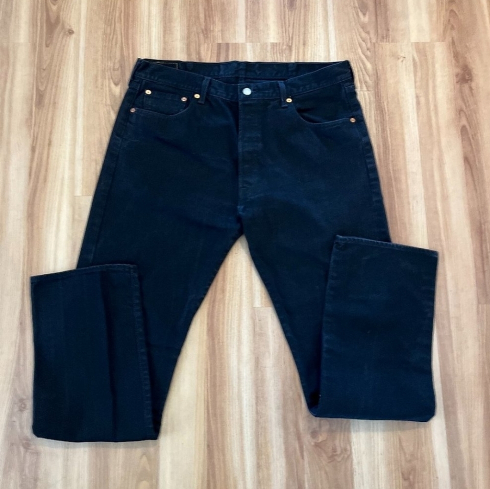 Levi's Men's Black 501 Original Fit Jeans Sz 40x36